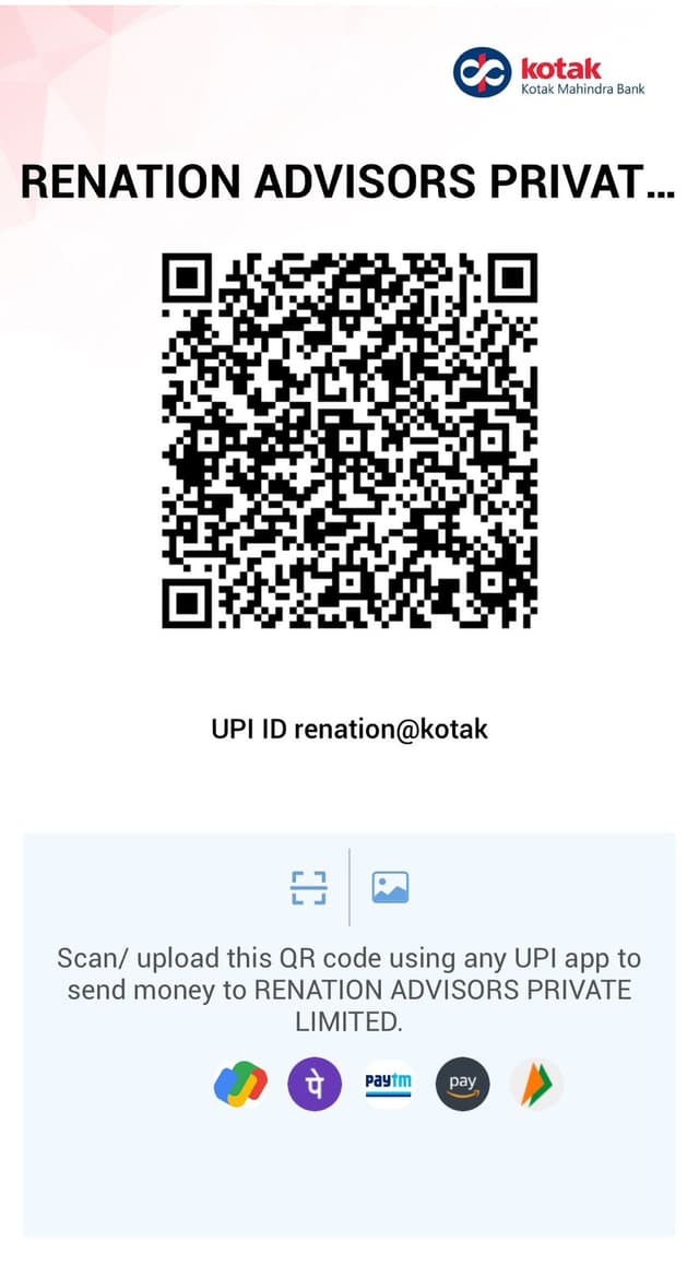 UPI QR Code for Renation Advisors